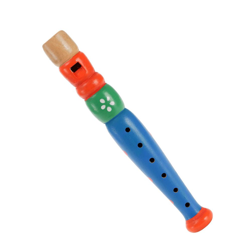 Flauta De Madera Pequeña De 20cm Instrumento Juguete Para Niños image number 2.0