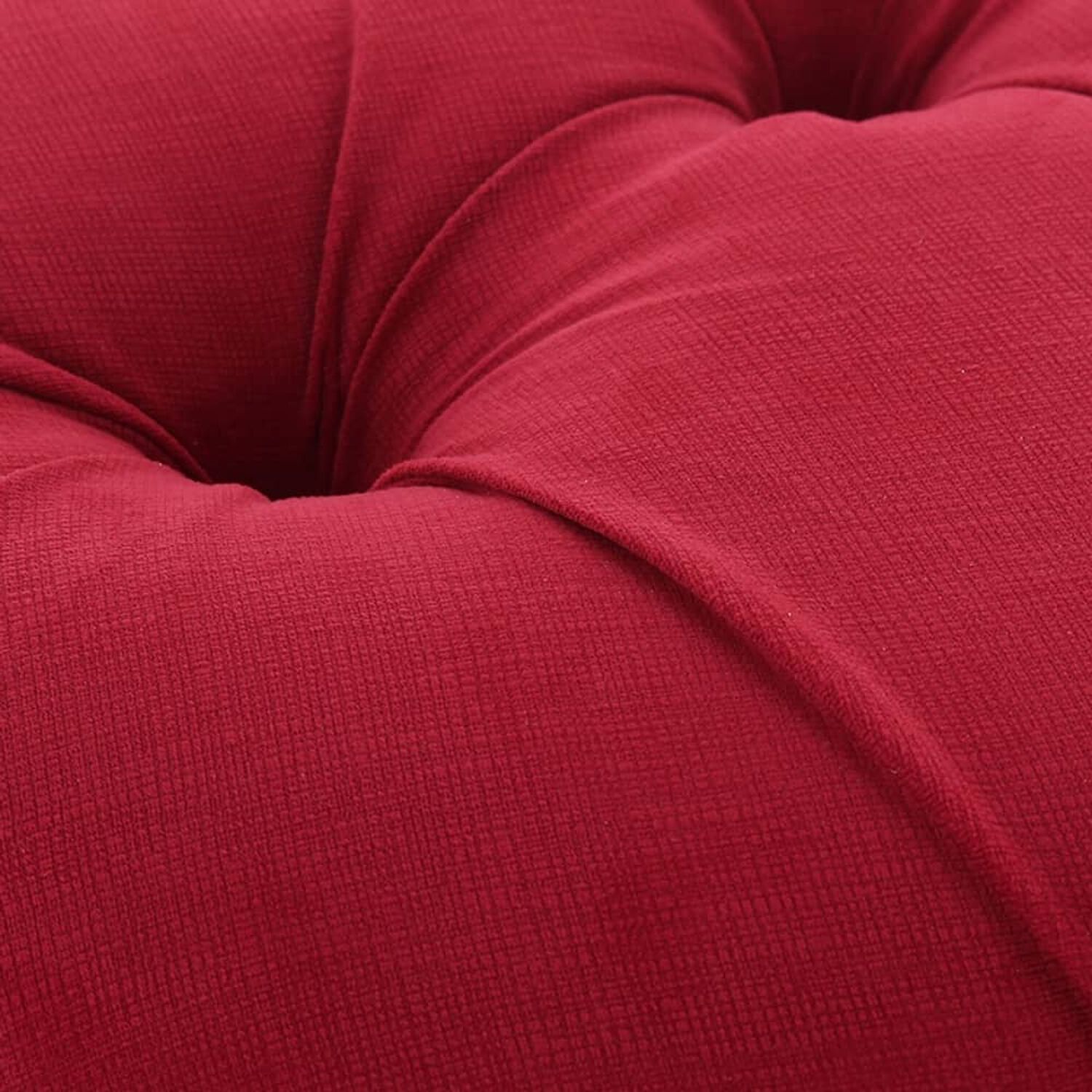 Pouf Ba&uacute;l Zoe Rojo Felpa 60x60x50 Cm image number 2.0