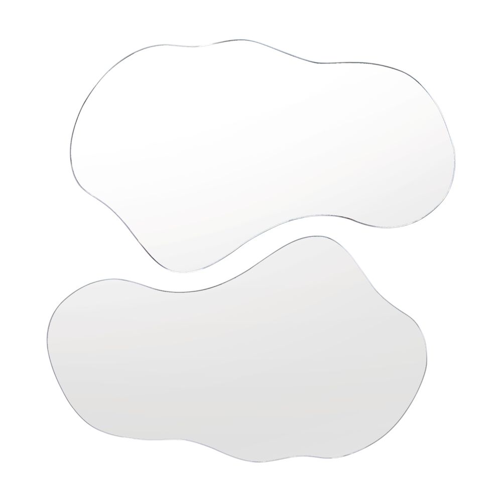 Set X2 Espejos 35x60x1,9 Cm Forma Irregular image number 0.0
