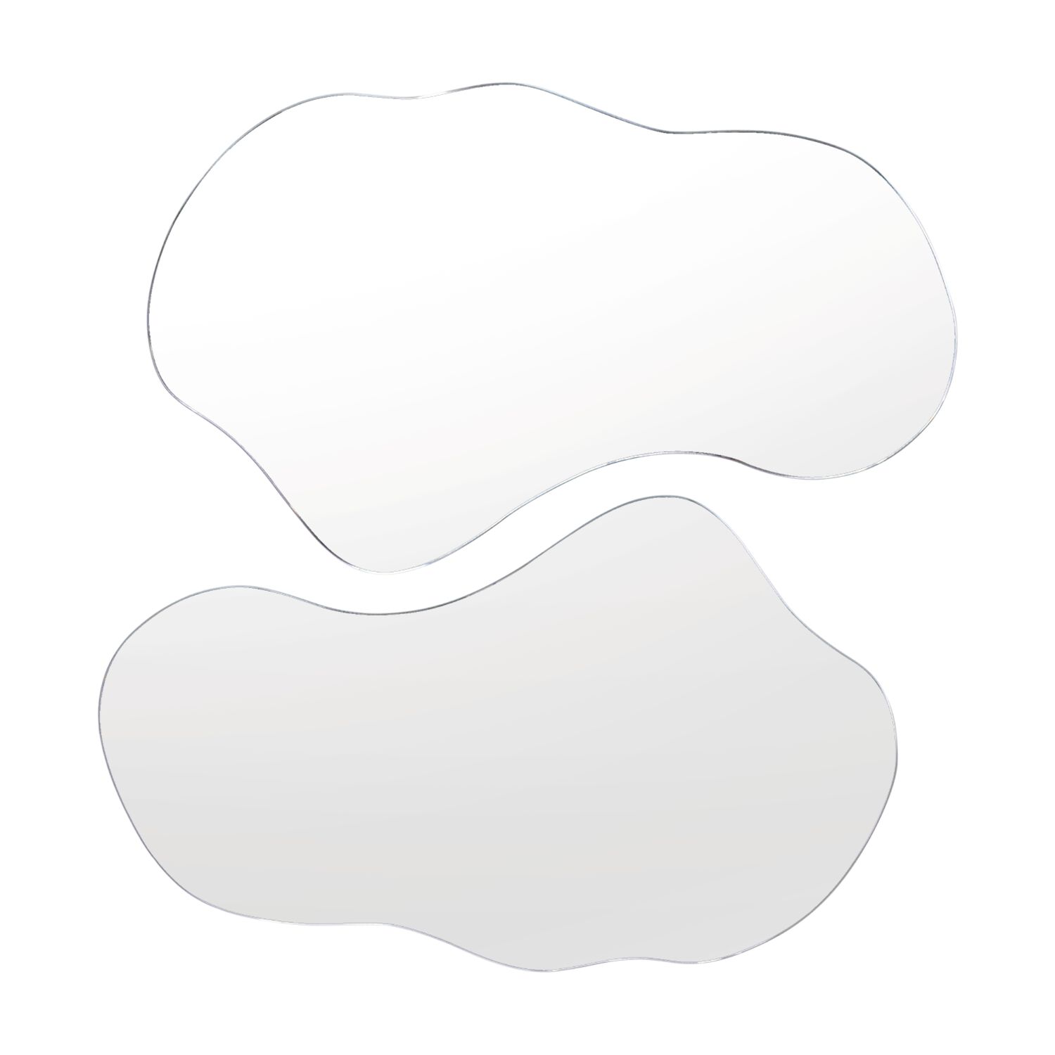 Set X2 Espejos 35x60x1,9 Cm Forma Irregular image number 0.0