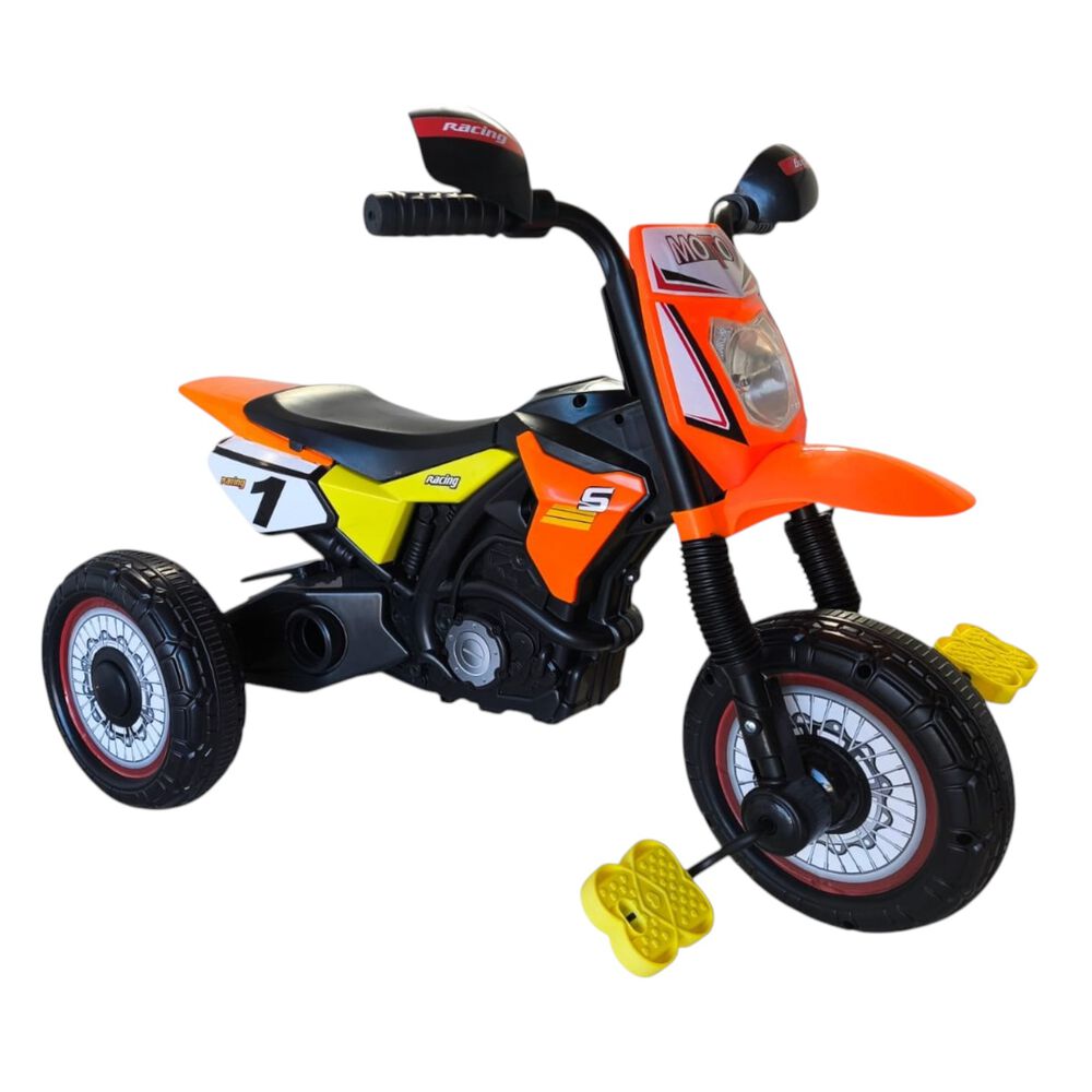 Triciclo Infantil Tipo Moto 3 Ruedas Naranjo image number 0.0