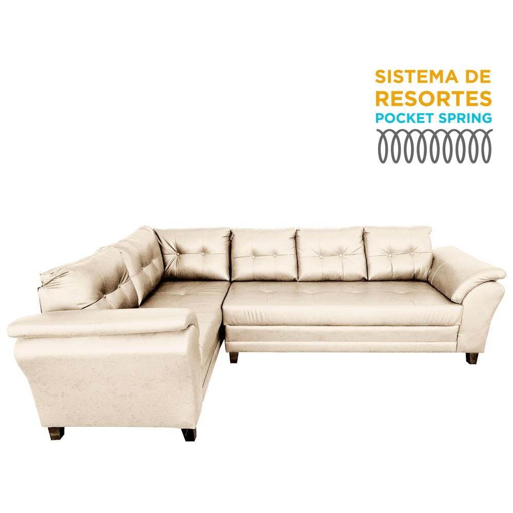 sofa seccional living factory new paris 6 cuerpos