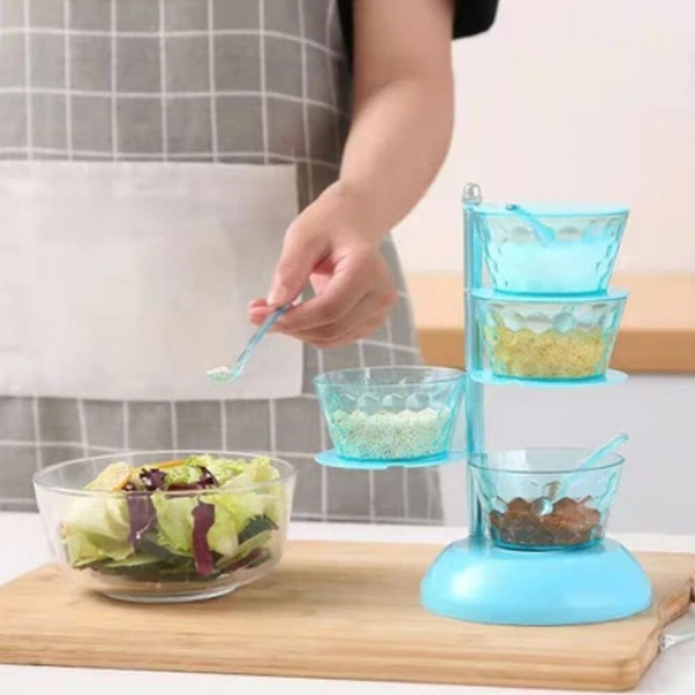 Condimentero Giratorio Especiero 5 Niveles Con Base Soporte image number 2.0