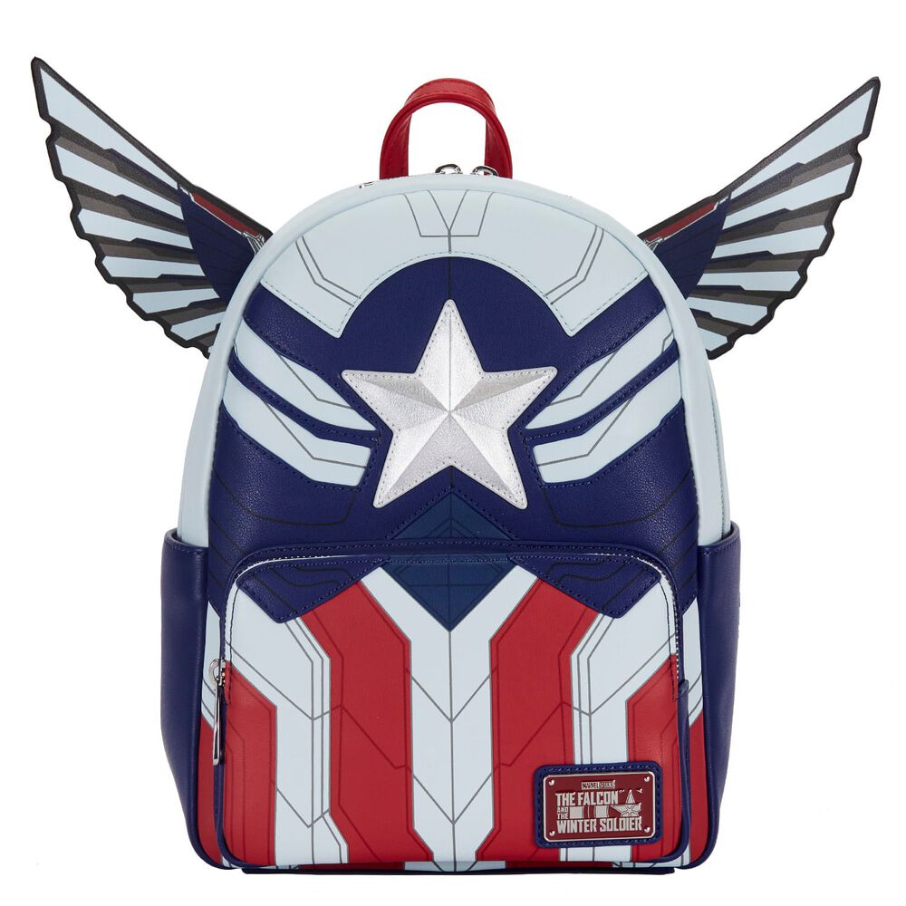 Mochila Loungefly Marvel Falcon Captain America Cosplay image number 0.0