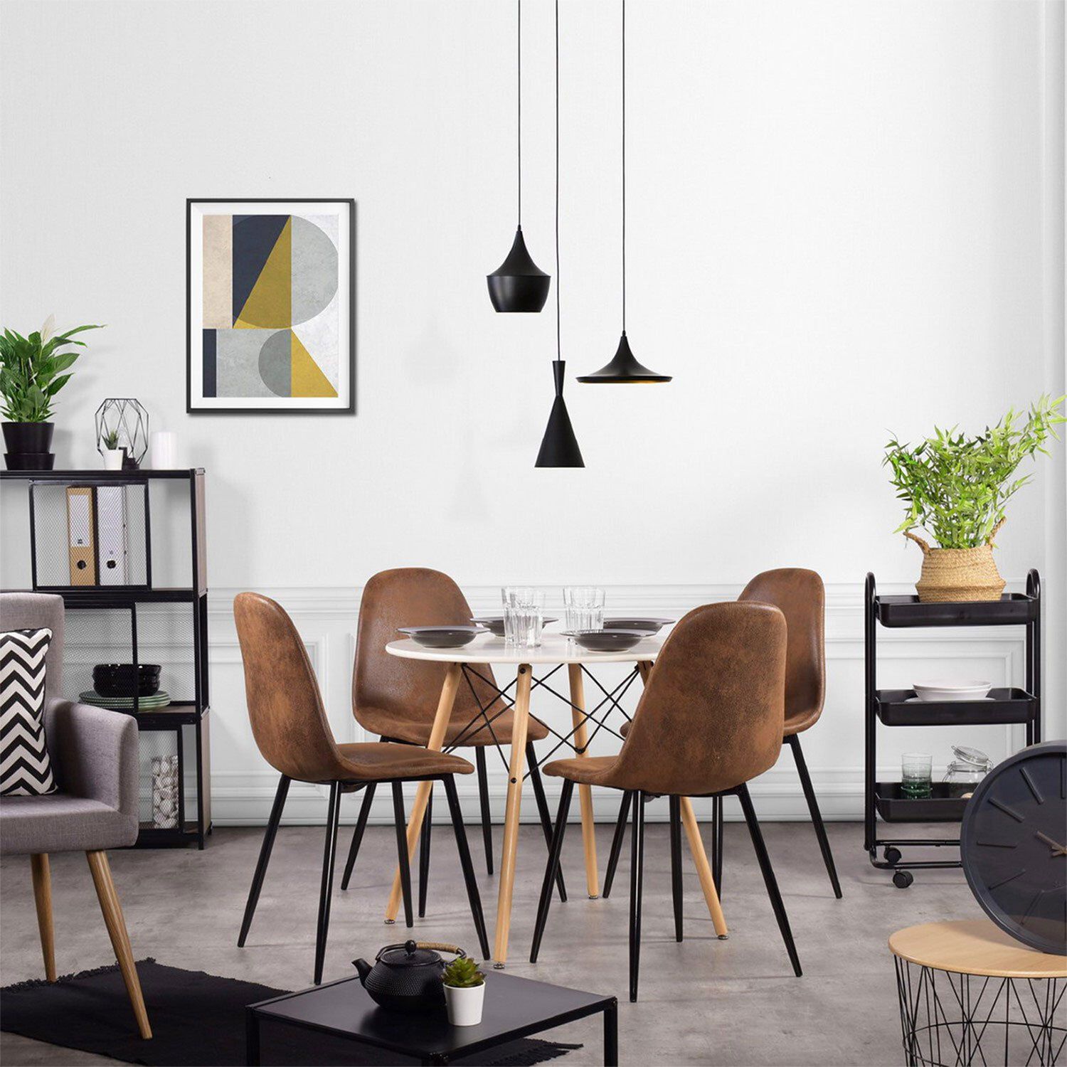 Pack 4 Silla Comedor Charleston image number 5.0