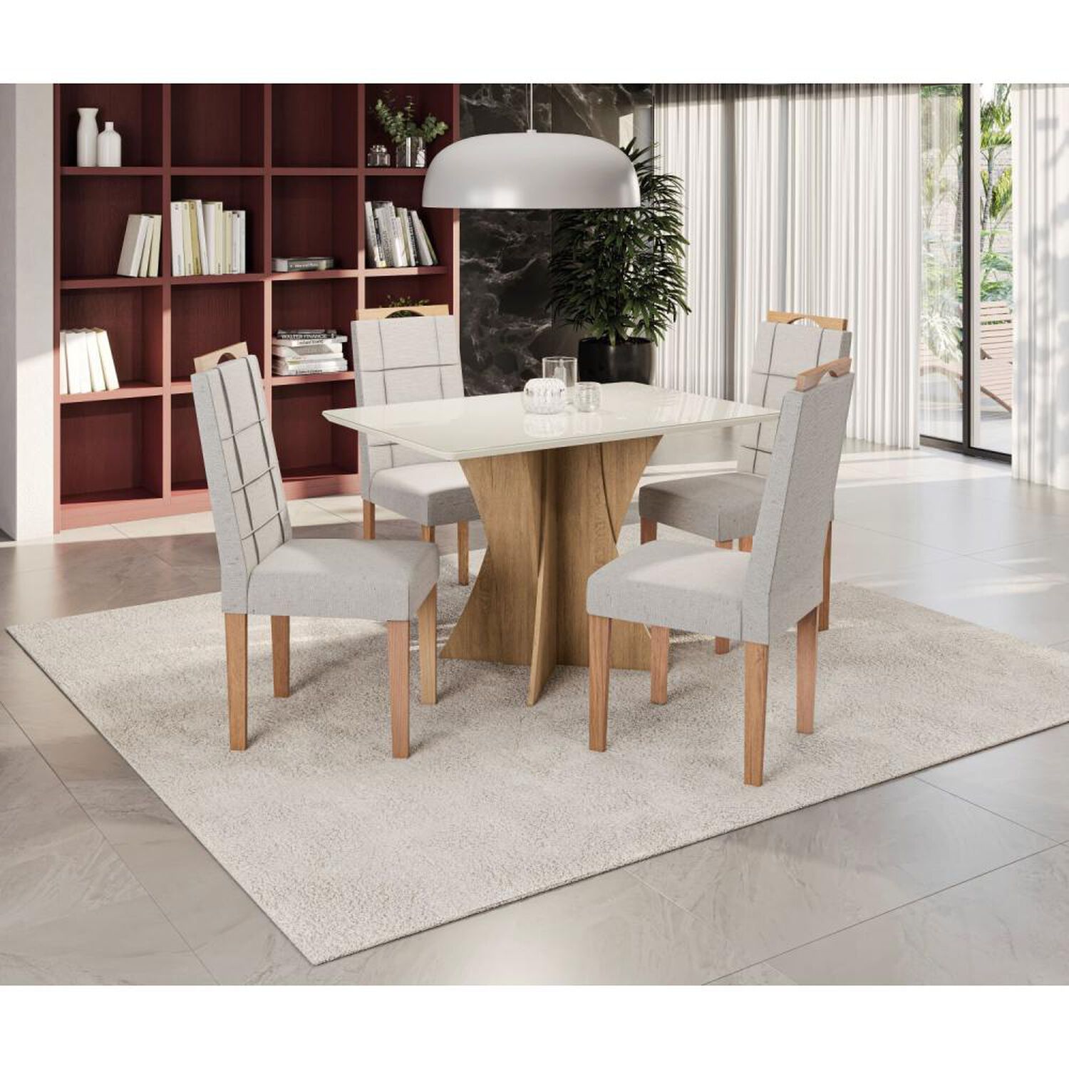 Juego De Comedor Yardas Trento / 4 Sillas image number 2.0
