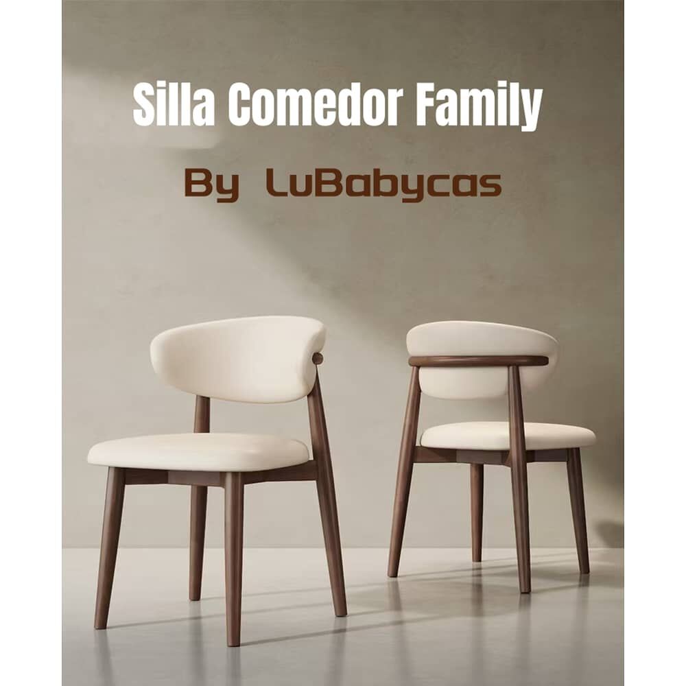 Pack 2 Sillas De Comedor Madera Negro Family By Lubabycas image number 2.0