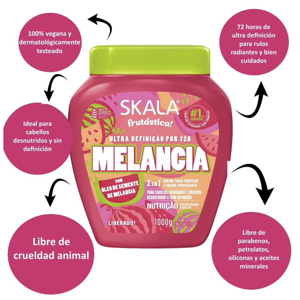 Máscara Melancia 1000g Skala image number 4.0