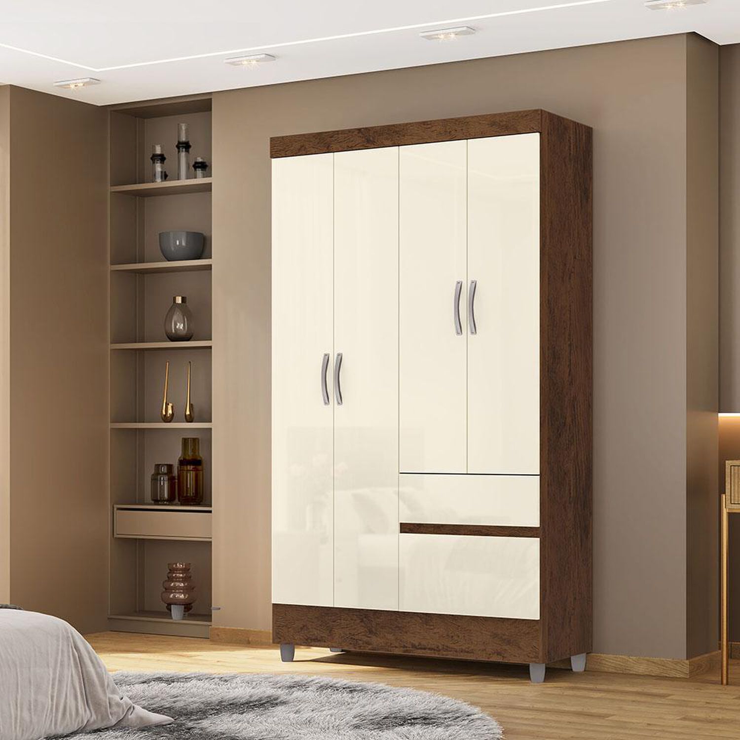 Cl&oacute;set Vekkahome Ideal / 4 Puertas / 2 Cajones image number 0.0