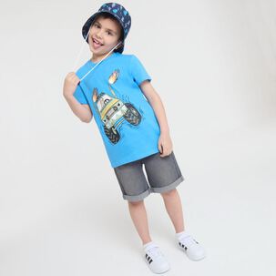 Polera Manga Corta Cuello Redondo Niño Topsis