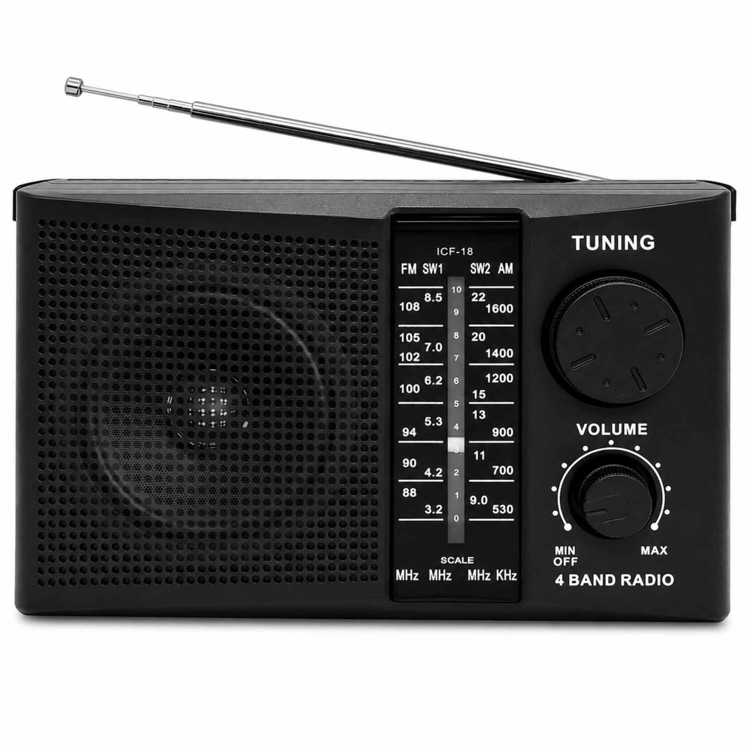 Radio Am / Fm Multibandas Recargable A Pilas Y Corriente 18r image number 1.0