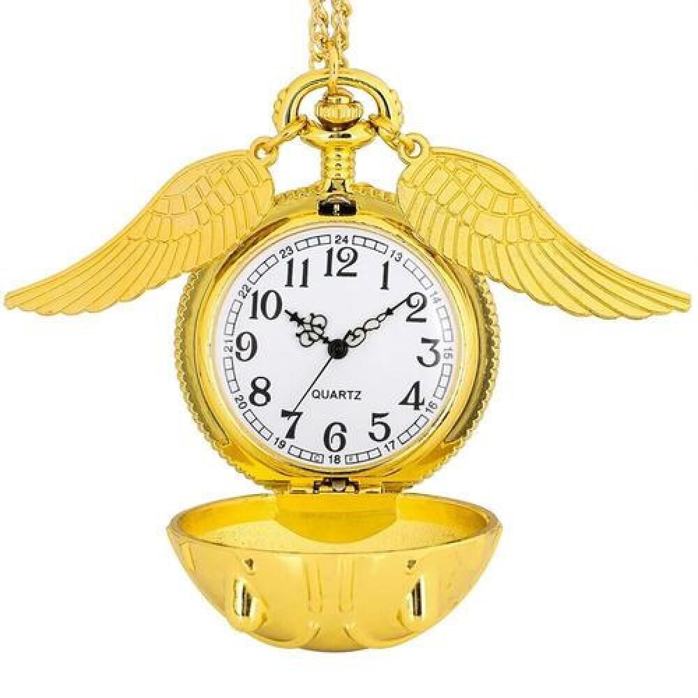 Reloj De Bolsillo Xl Snitch Dorada Gigante Harry Potter image number 5.0