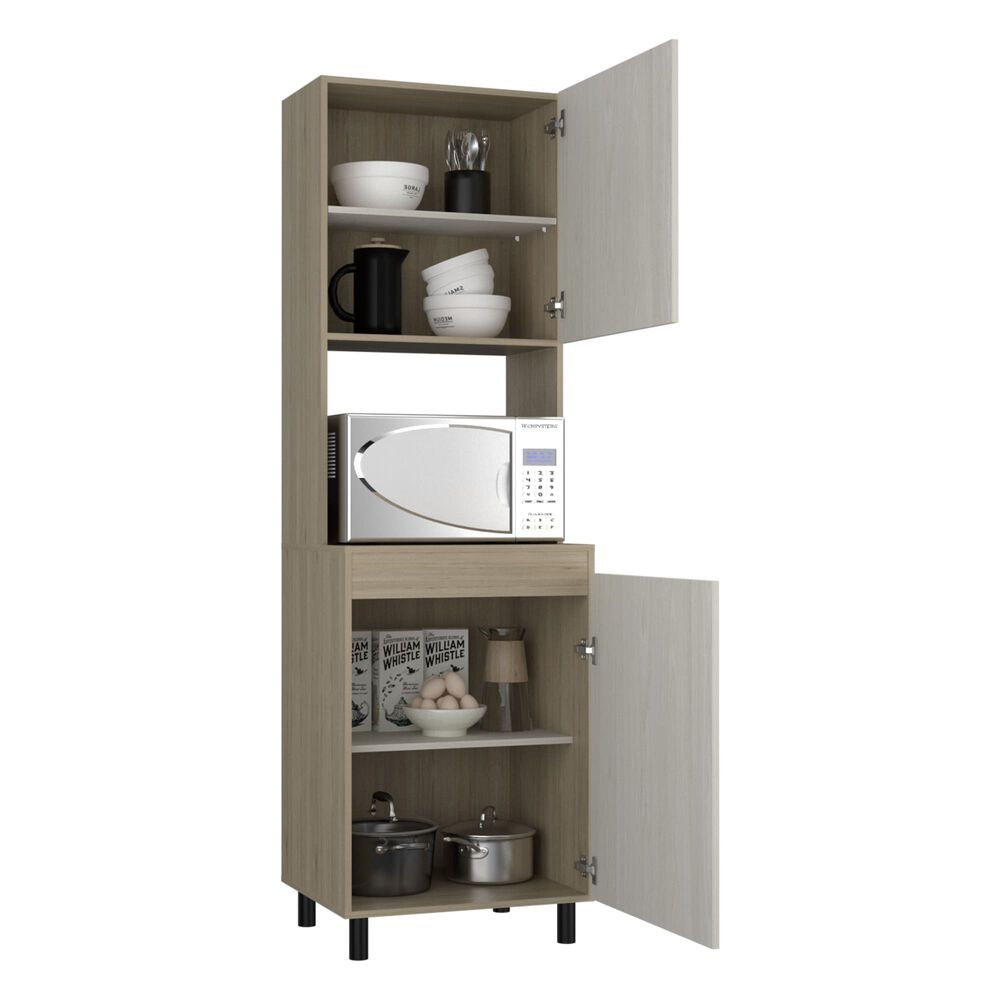 Mueble Microondas 2 Puertas 3 Repisas Fm-006e Beige image number 1.0