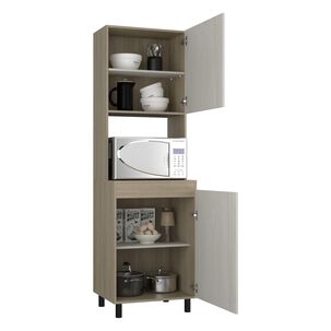 Mueble Microondas 2 Puertas 3 Repisas Fm-006e Beige