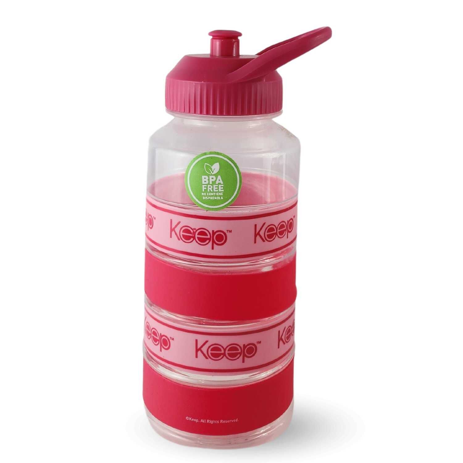 Botella Keep Agua Big Bands Deportista Outdoor 1l Rosa image number 1.0