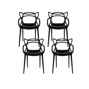 Pack 4 Sillas Master Negro