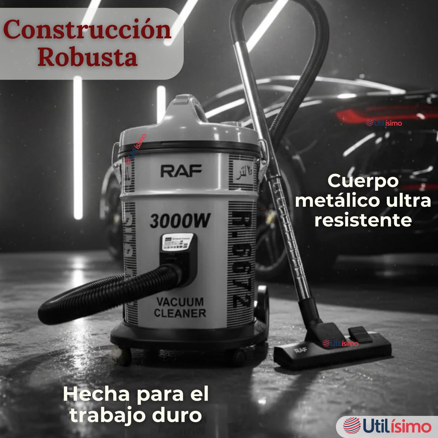 Aspiradora Vacuum Cicl&oacute;nica Succi&oacute;n Fuerte 3000w Potente 25 Litros image number 7.0