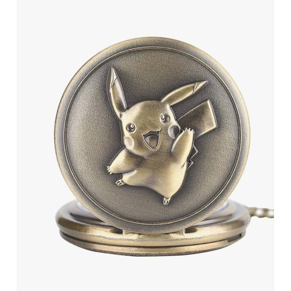 Reloj De Bolsillo Con Cadena De Pok&eacute;mon Pikachu image number 0.0