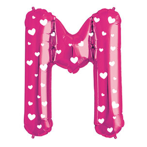 Globo Metalico Rosado 76cm App Letra M