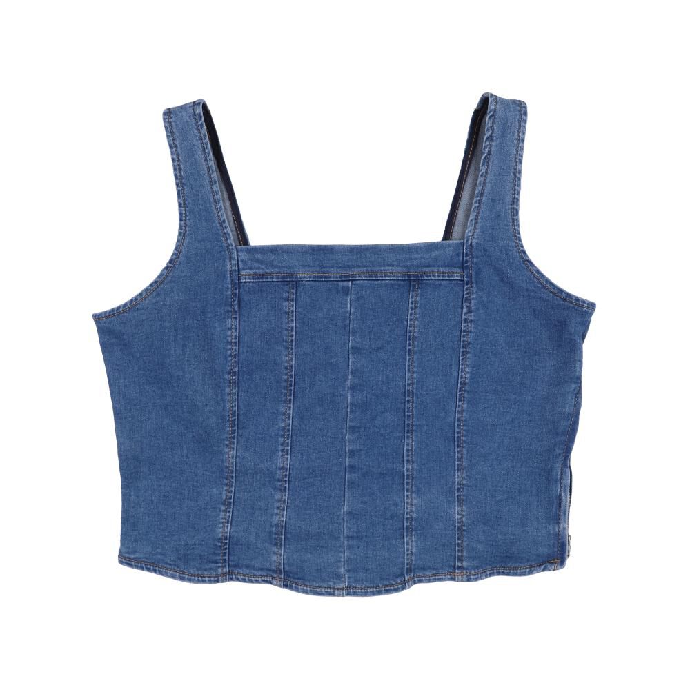 Polera Crop Tipo Corse Sin Mangas Mujer Freedom image number 0.0