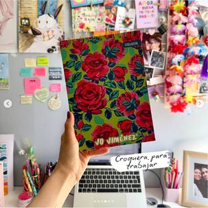 Cuaderno Dibujo Croquera 80 Hojas Pro Arte Jo Jimenez Rojo