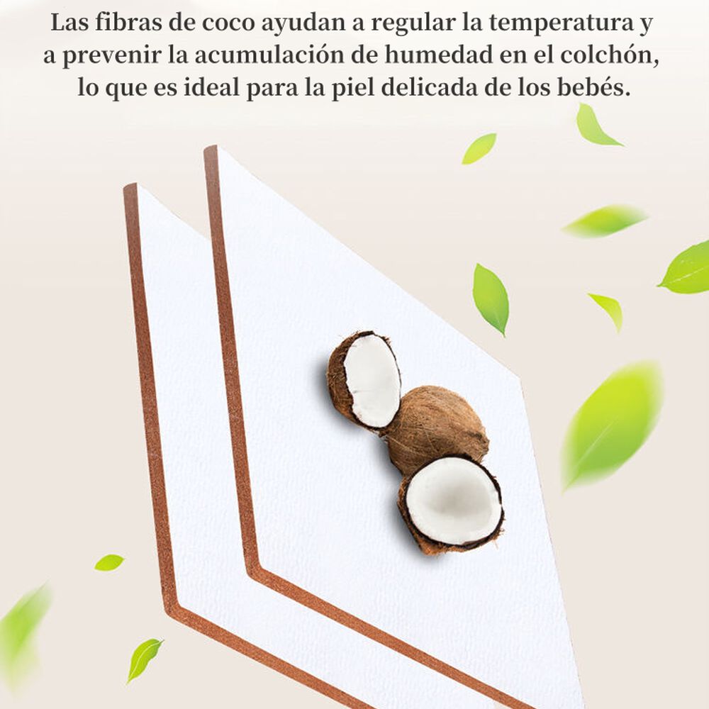 Colchón De Coco Cuna 85x45x4cm Lubabycas image number 5.0