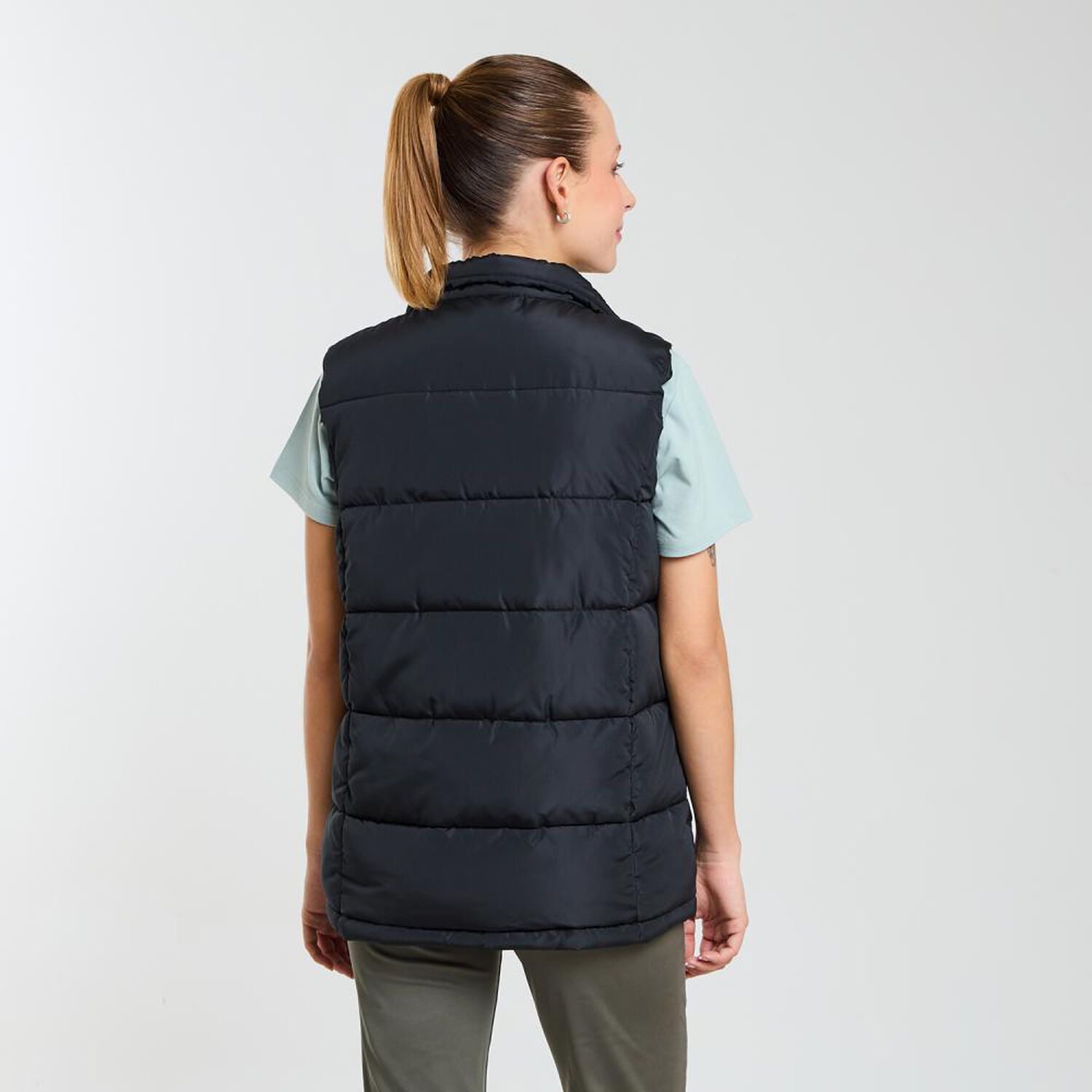 Parka Deportiva Lisa Sin Mangas Cuello Alto Mujer Wetland image number 3.0