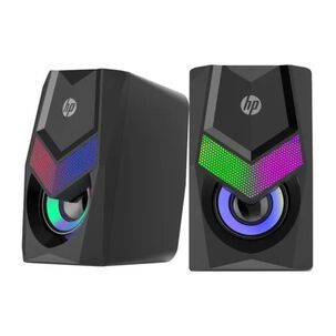 Parlantes Gamer Usb Jack 3.5 Rgb 2x3w Rms Negro Dhe-6000