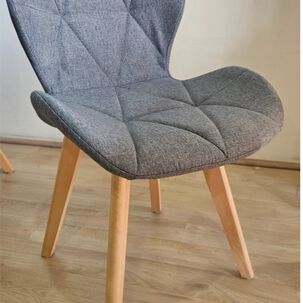 Pack 6 Sillas Mariposa Wood Lino Gris
