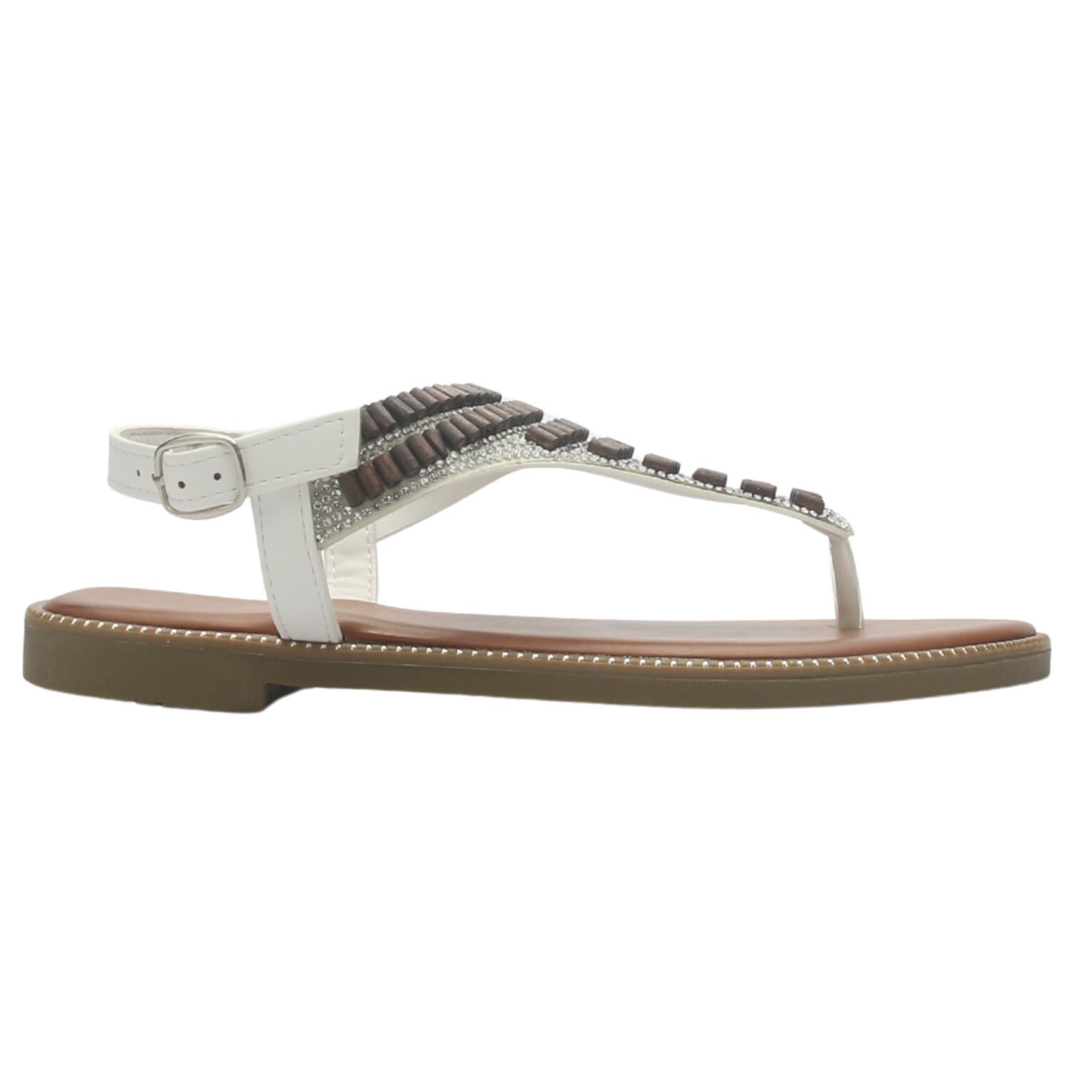 Sandalia Mujer Casual Blanco Chalada Buckel-5 image number 0.0