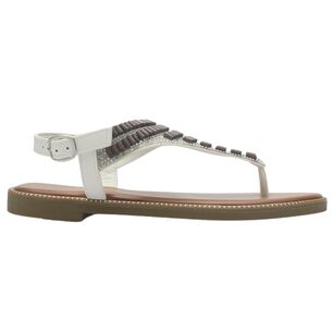 Sandalia Mujer Casual Blanco Chalada Buckel-5