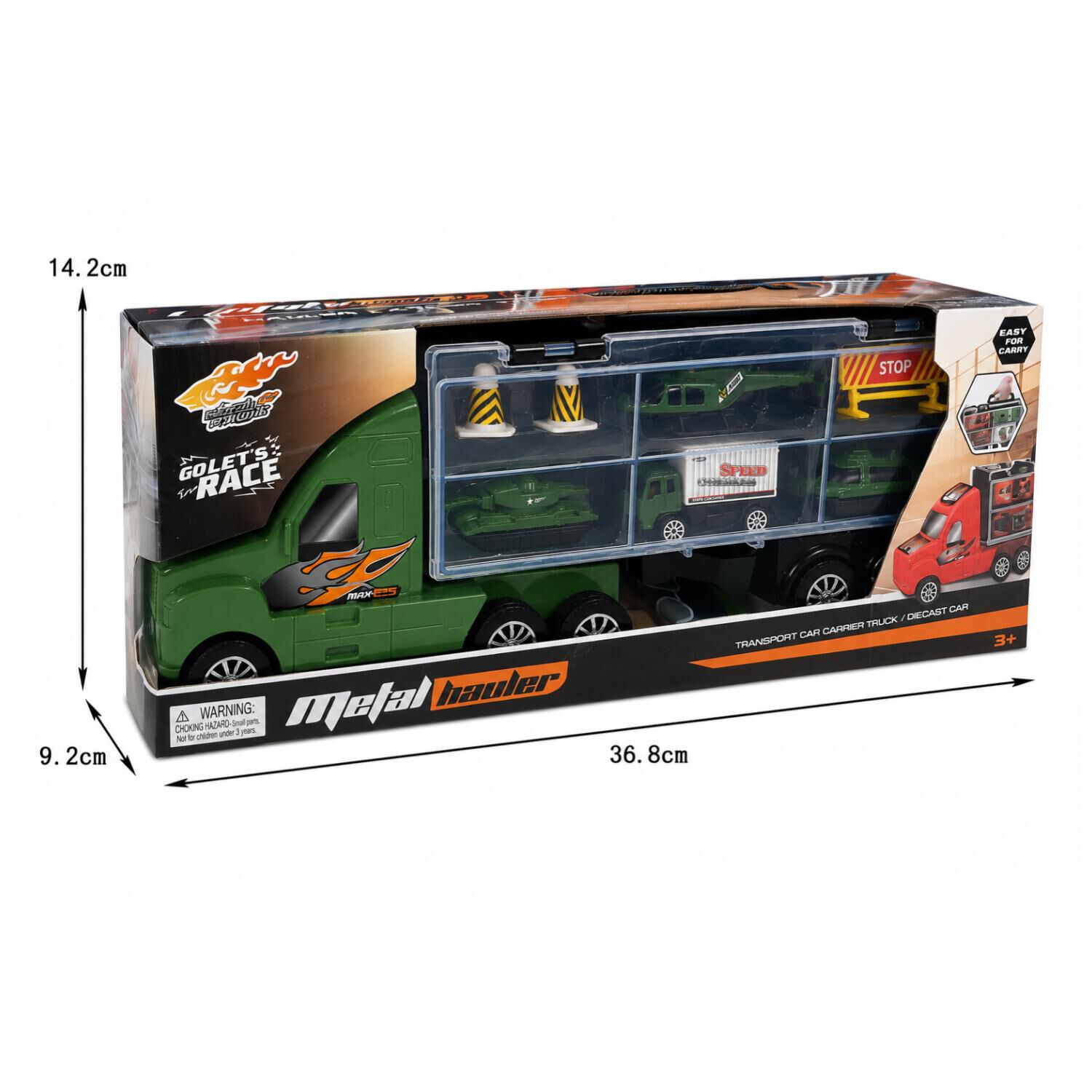 Juguete Camion Militar 8pzas Con Mat 50x50cm Infantil image number 4.0