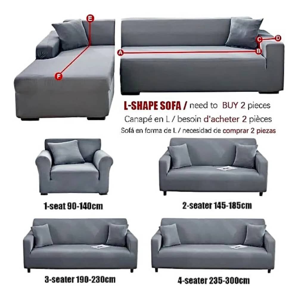 Funda De Sof&aacute; Estampada De 1 Cuerpo image number 4.0