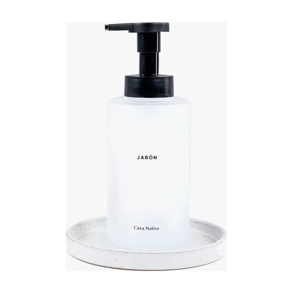 Dispensador De Jabon Vidrio Opaco 350ml image number 0.0