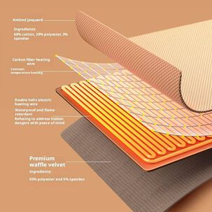 Manta El&eacute;ctrica Suave Multifuncional Con Calentamiento R&aacute;pido