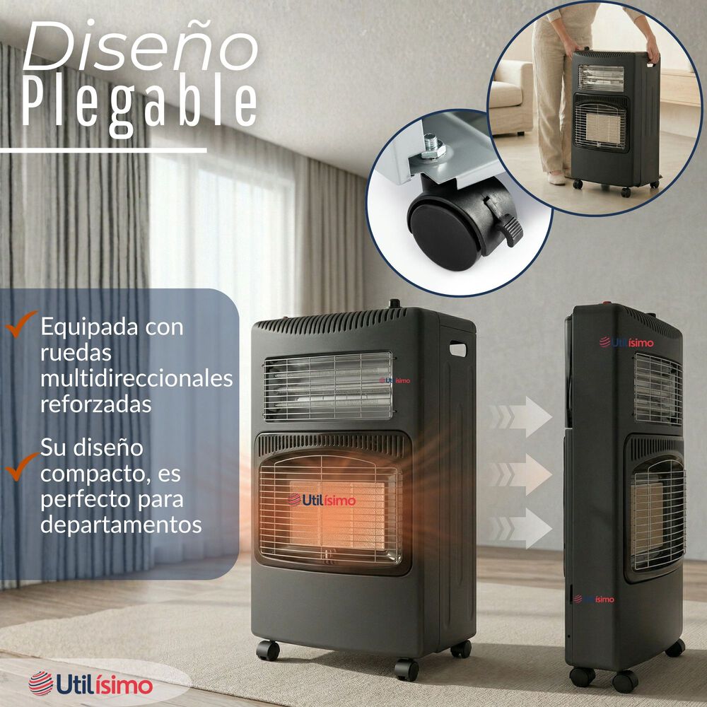 Estufa Hibrida Gas El&eacute;ctrica Plegable Con Accesorios 5kg A 15kg Glp . Eficiencia Energ&eacute;tica Clase A image number 9.0