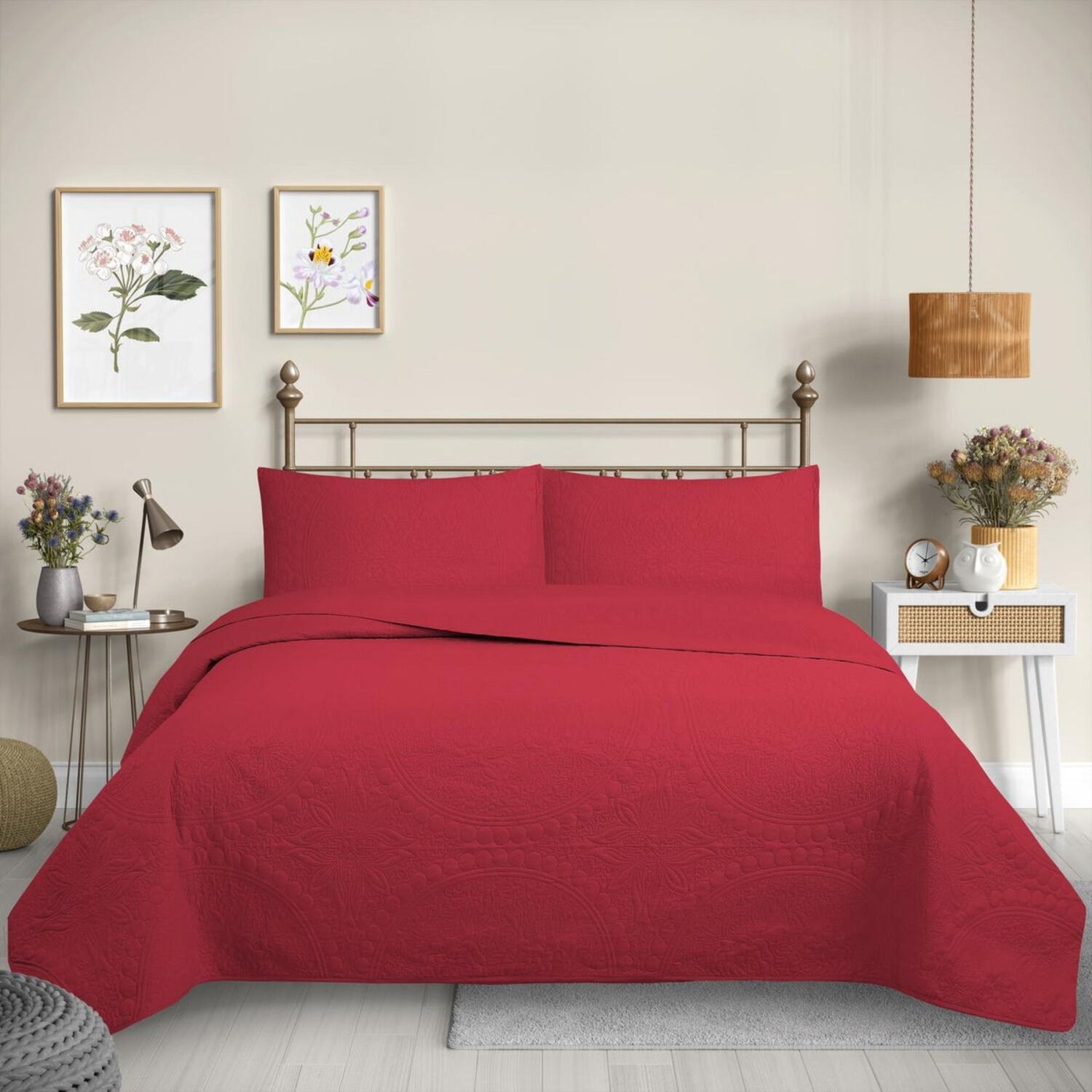 Cubrecama Quilt Reversible King 250 X 240 Cm Rojo - Wonder Collection Martin&eacute; image number 0.0