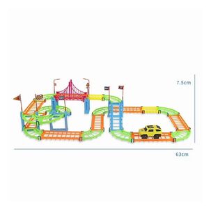 Juguete Pista De Autos 52 Piezas Armable Infantil