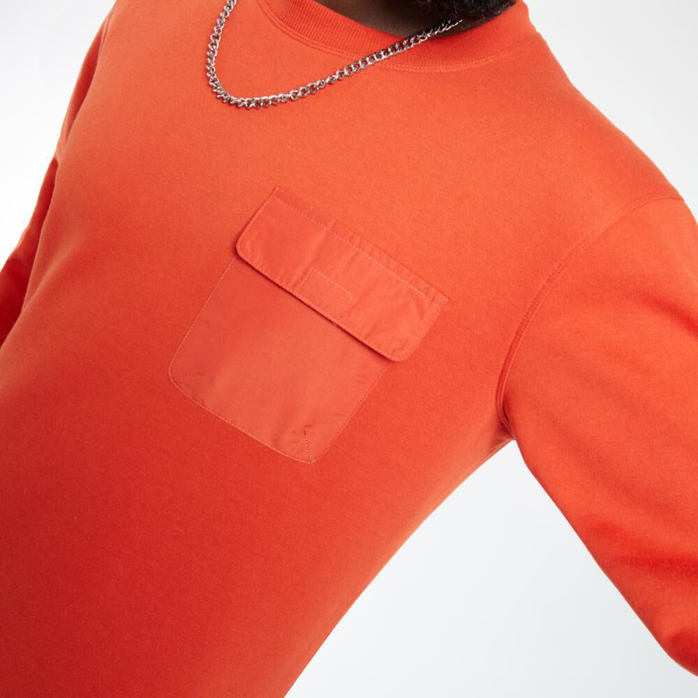 Polerón Liso Regular Cuello Redondo Hombre Rolly Go image number 4.0
