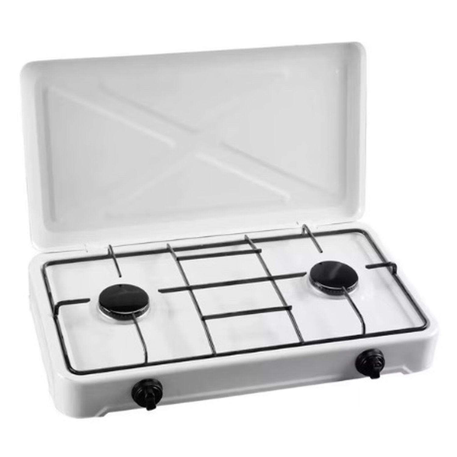 Cocinilla A Gas 2 Quemadores Con Tapa image number 1.0