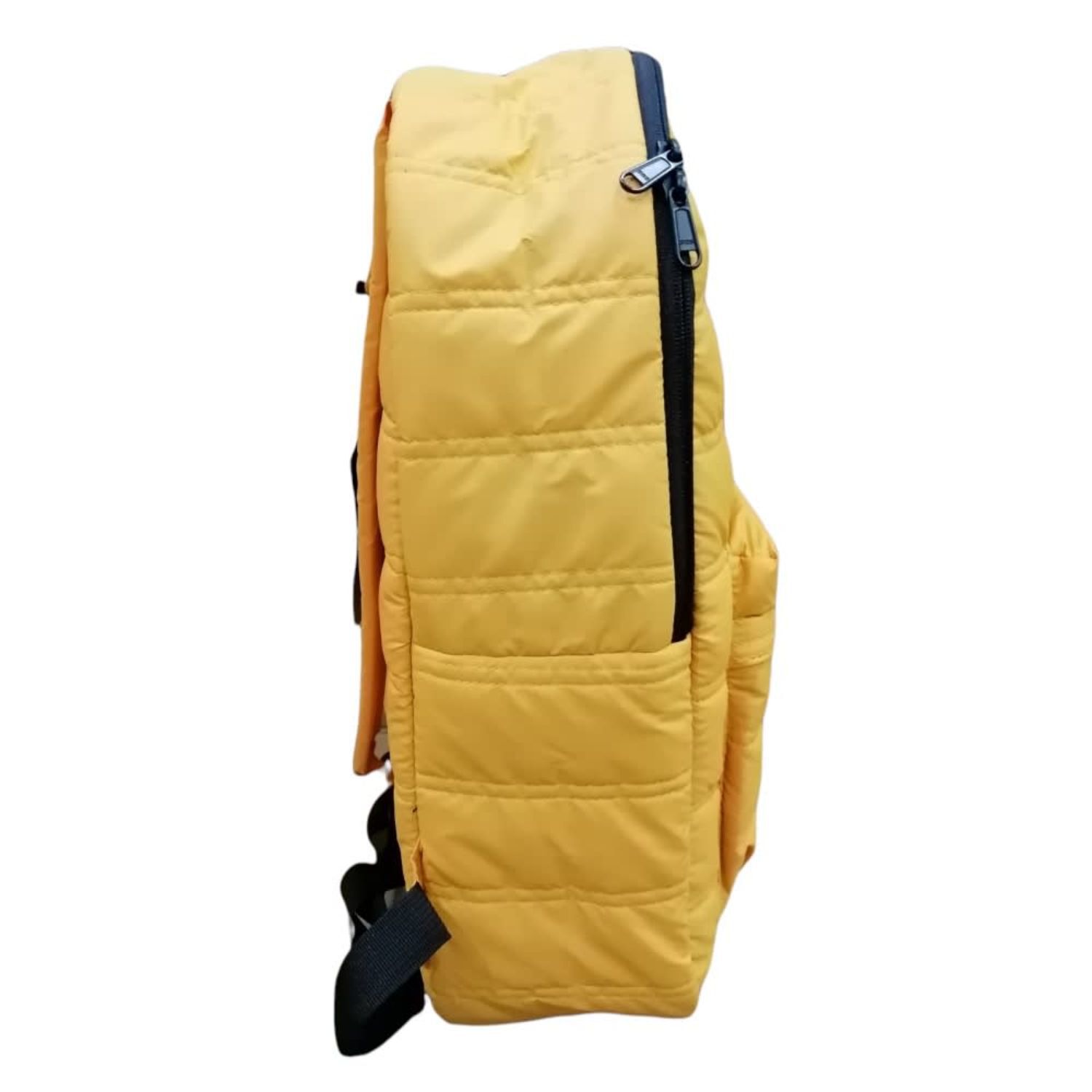 Mochila Acolchada Amarilla Dise&ntilde;o Moderno Escolares Casual image number 1.0