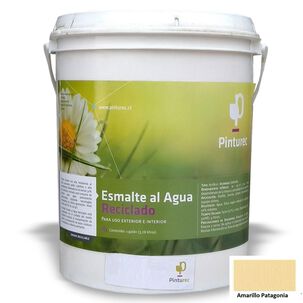 Esmalte Al Agua Reciclado Pinturec Satinado Amarillo Patagonia 1g