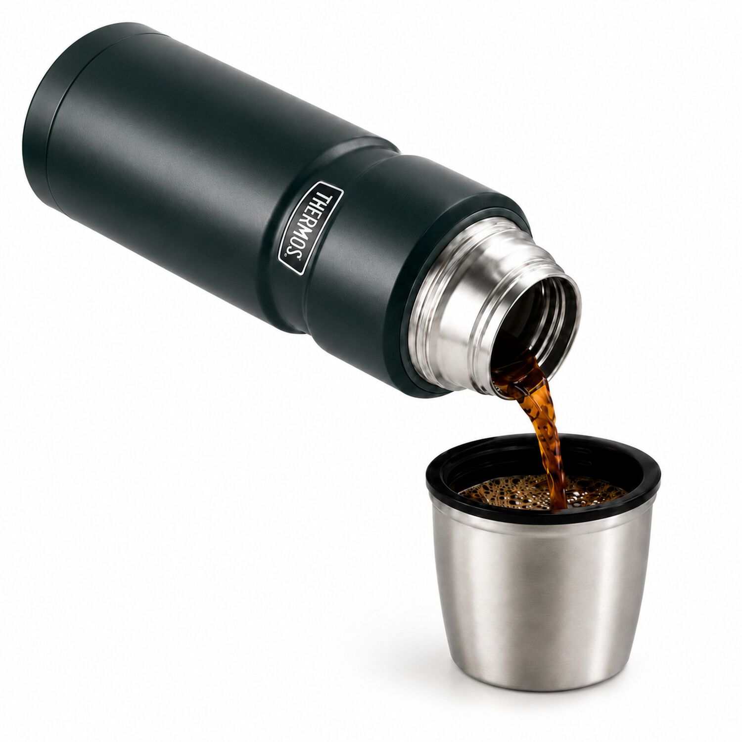 Termo Premium Thermos King Inox Sk2000 470ml 18h/24h Verde image number 3.0