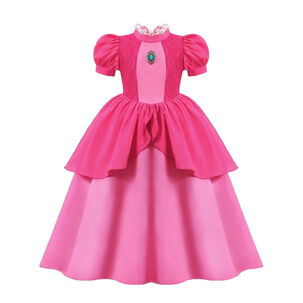 Disfraz Vestido Princesa Peach Niñas Super Mario Bros