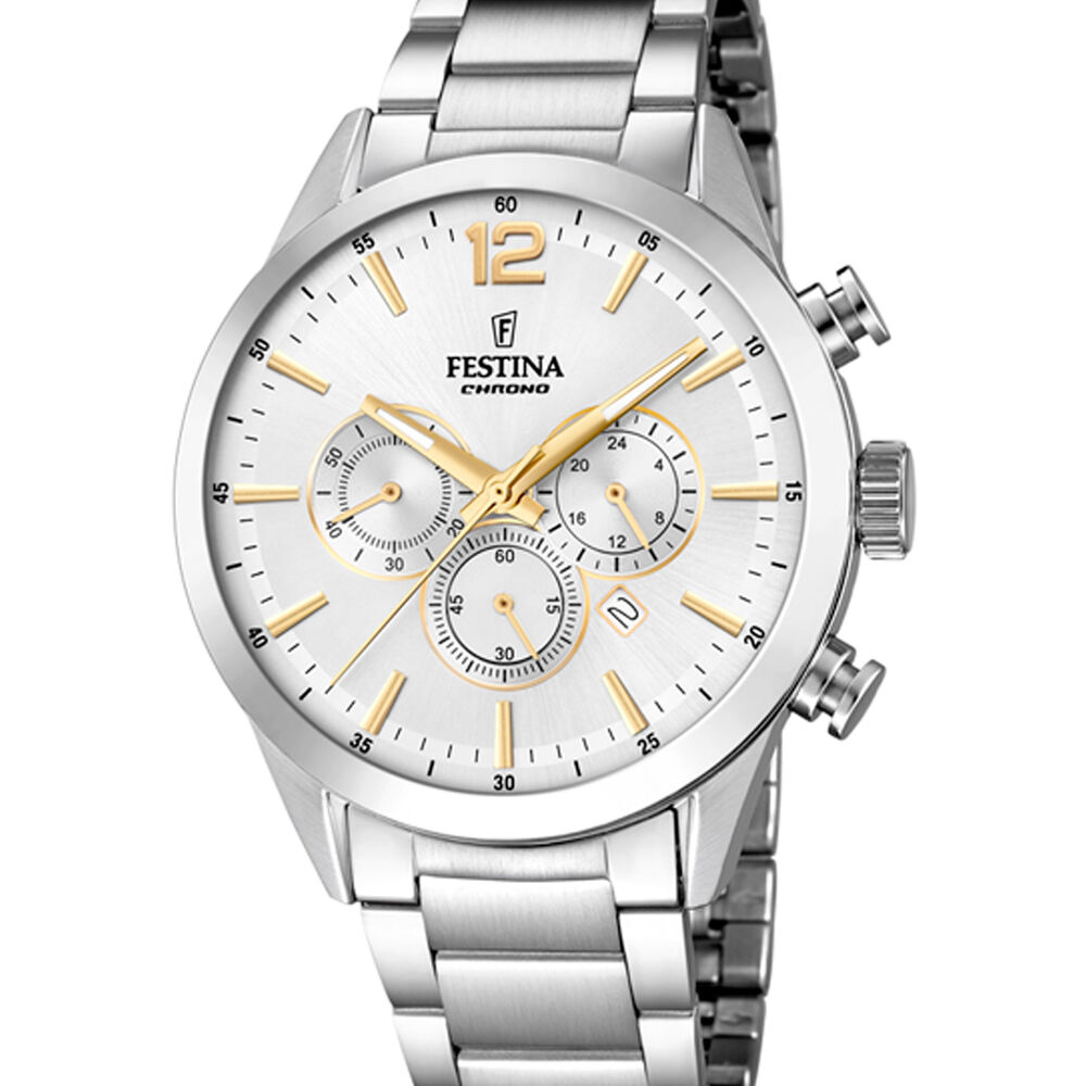 Reloj F20343/1 Festina Plateado Hombre Timeless Chronograph image number 0.0