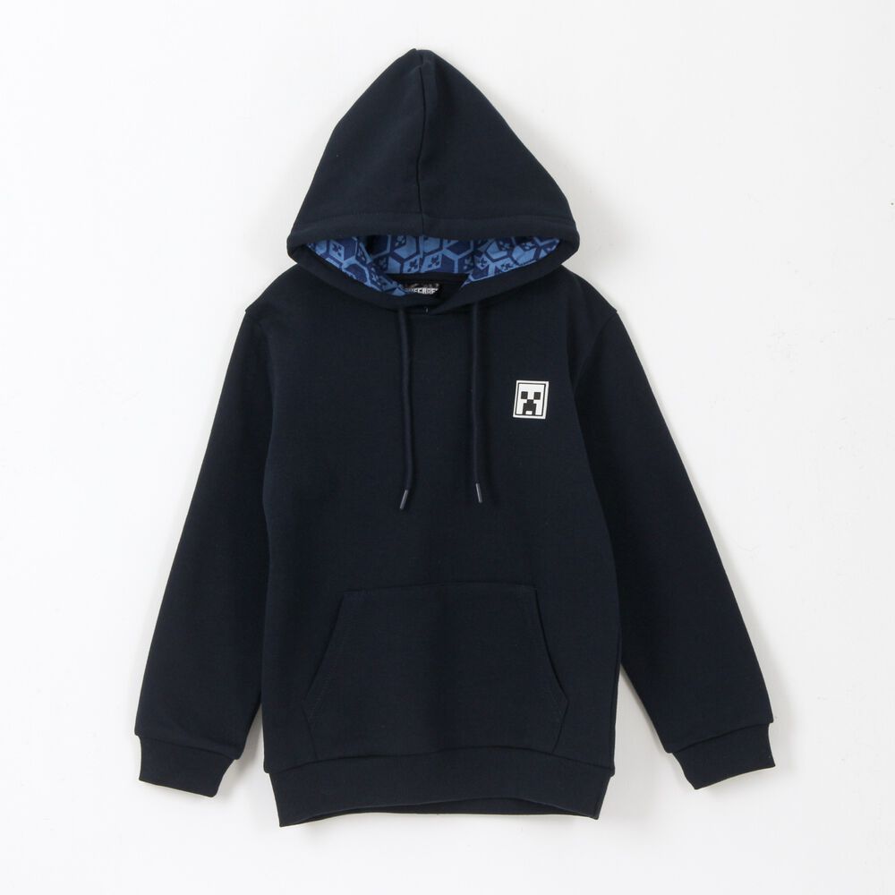 Poler&oacute;n Escolar Ni&ntilde;o Hoodie Azul Marino Minecraft image number 0.0