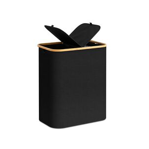 Cesto Para Ropa 2 Compartimentos Negro