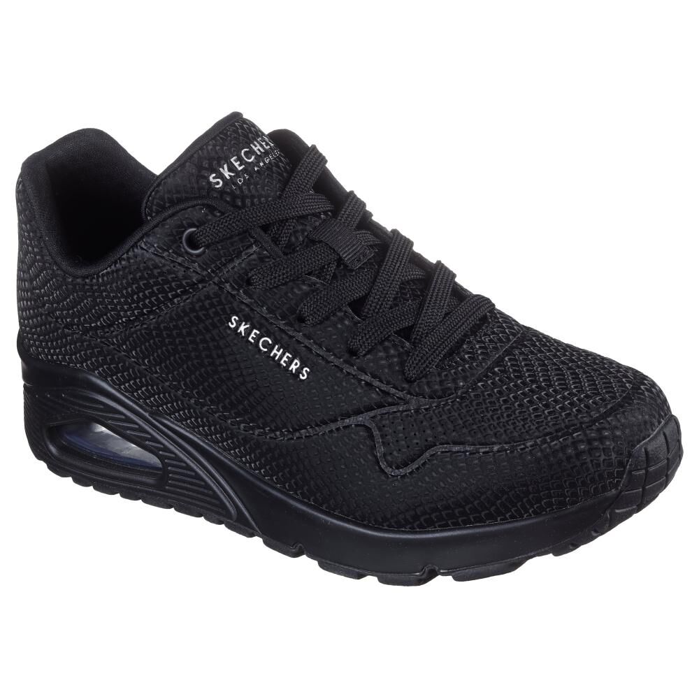 Zapatilla Urbana Mujer Skechers Uno - Shiny Scale Bbk image number 3.0