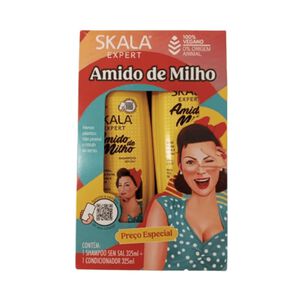 Kit Shampoo Y Acond Amido De Milho Skala Expert 650ml