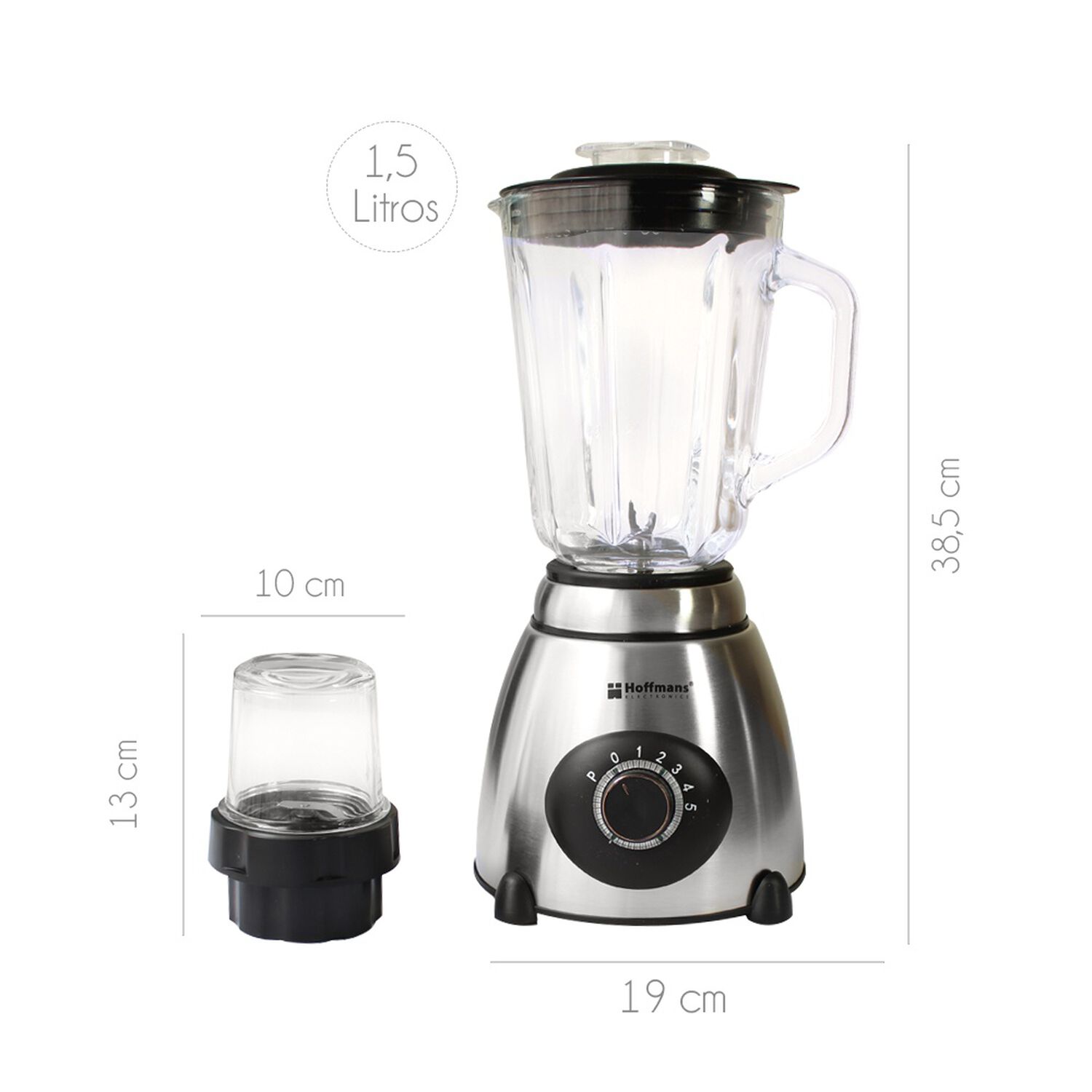 Licuadora Y Titrurador 800w - Vaso Vidrio image number 3.0